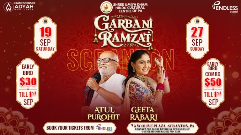 Garba Ramzat With Atul Purohit & Geeta Rabari in scranton, PA