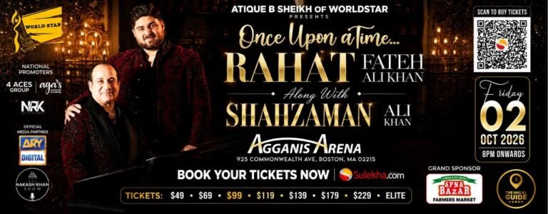 Rahat Fateh Ali Khan & Shahzaman Ali Khan In Boston